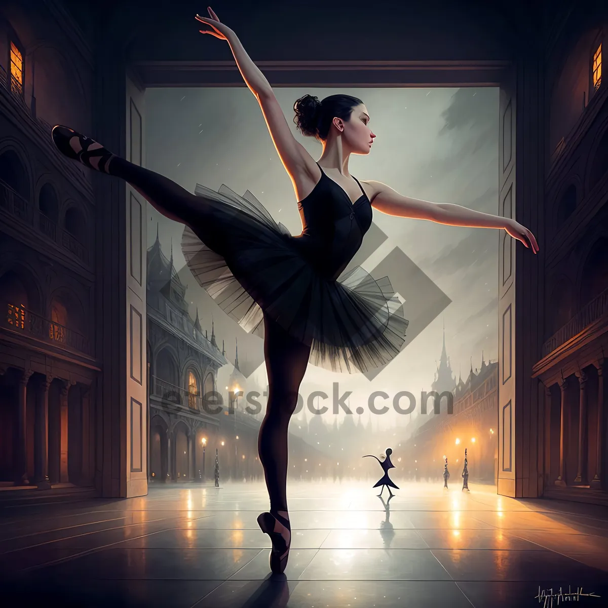 Picture of Dynamic Dance Performer Showcasing Elegance and Style