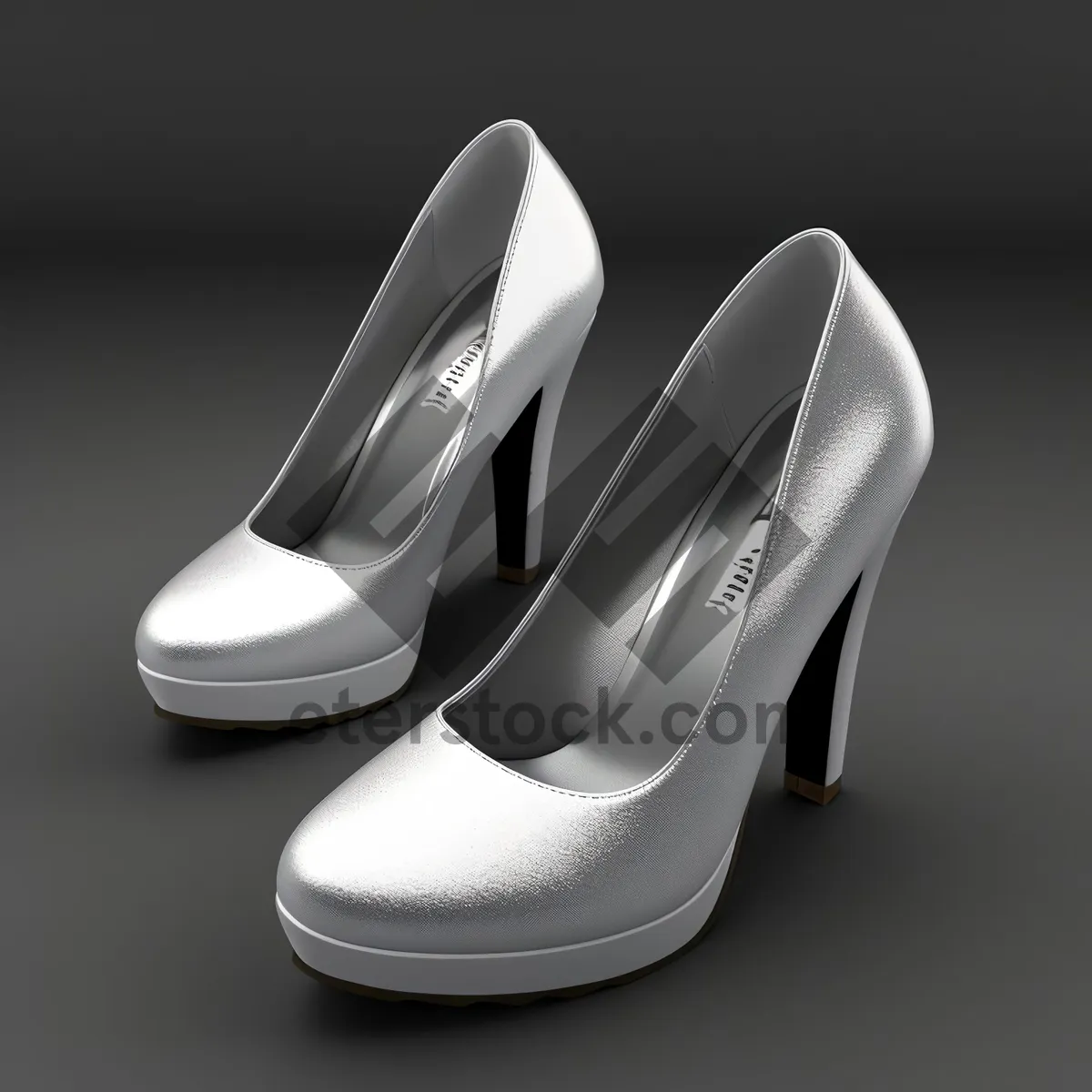 Picture of Stylish Black Leather Footwear with Shiny Elegance