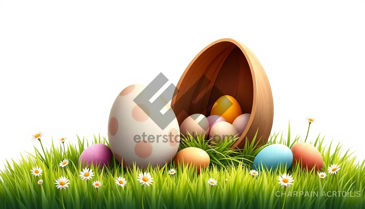 Picture of Easter Bunny Egg Symbol Cartoon