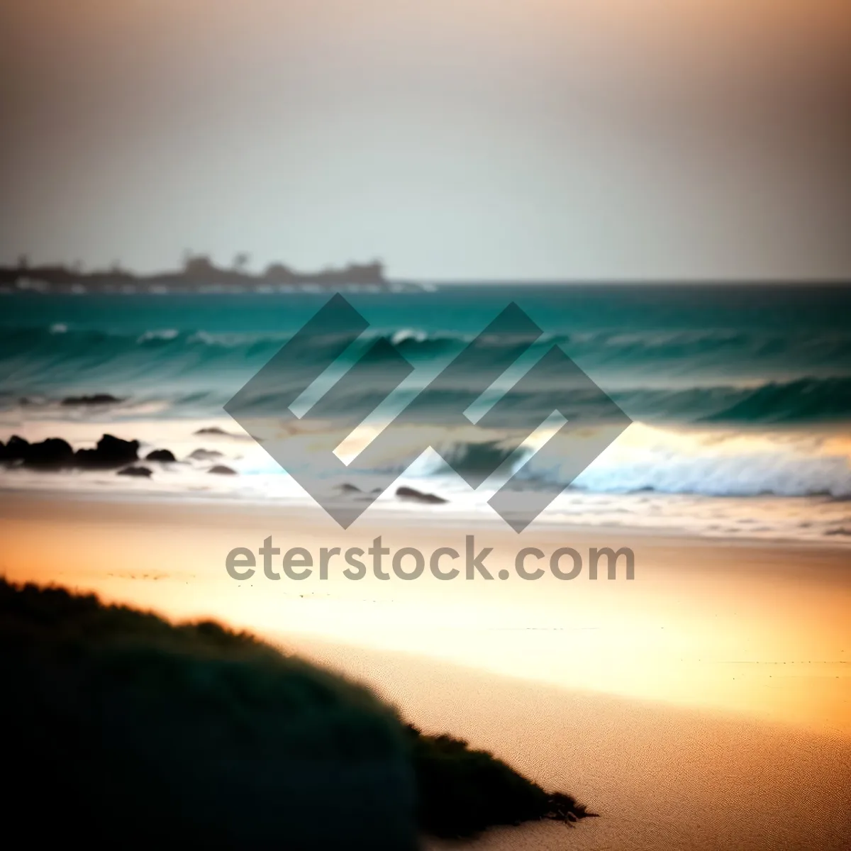 Picture of Tropical Beach Bliss: Sun, Waves, and Paradise