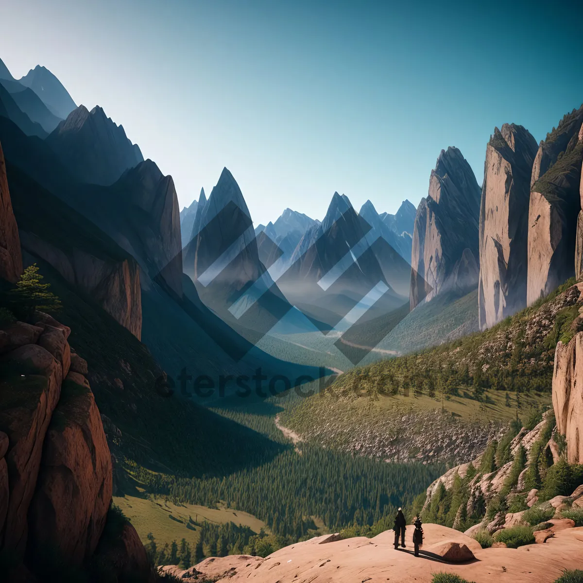 Picture of Majestic Mountain Valley in National Park