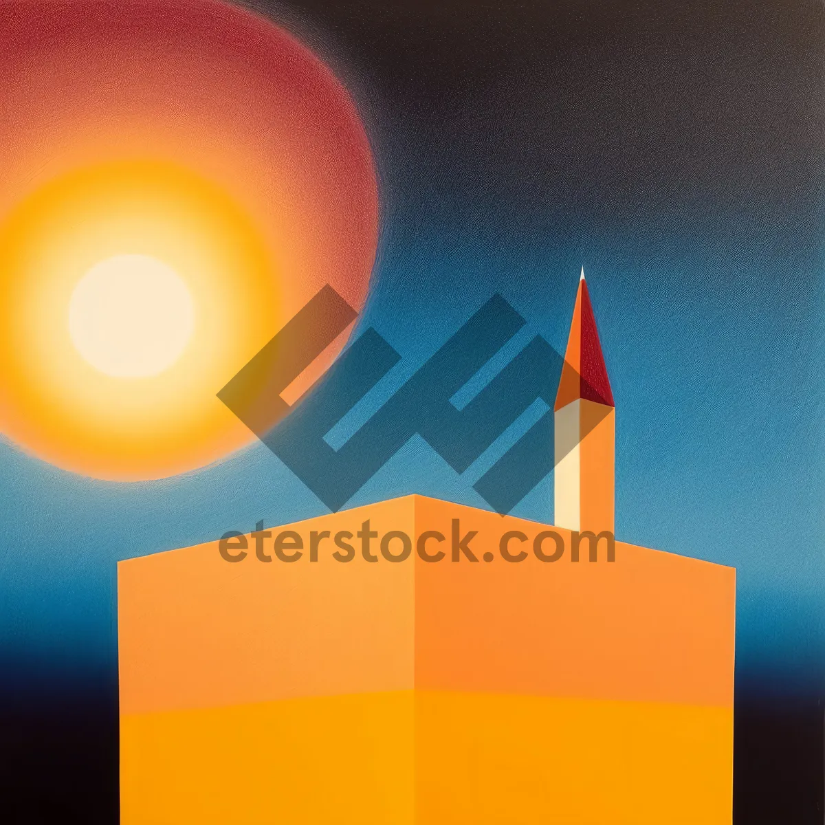 Picture of Flaming Light: Celebration Candle with Orange Flame