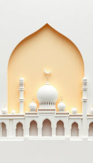 Religious Dome and Chandelier in Architectural Church Setting