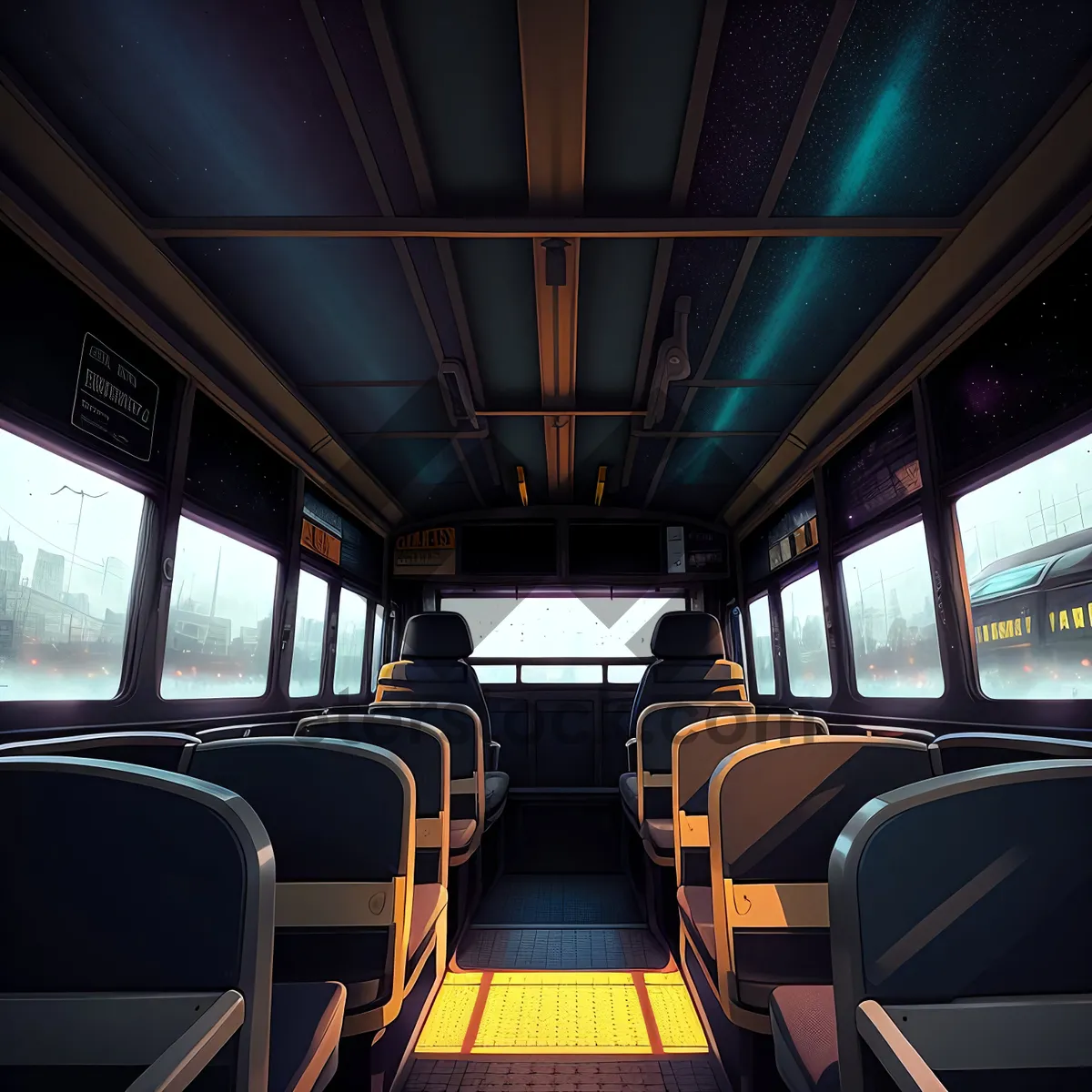 Picture of Modern Urban Car Interior - Fast and Efficient Transportation