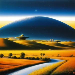 Serenity of the Twilight Over the Horizon