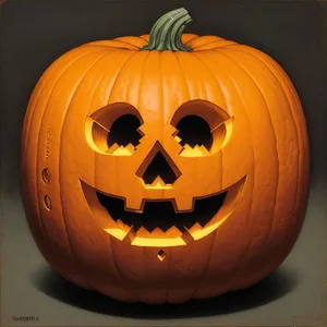 Spooky Smiling Pumpkin Lantern