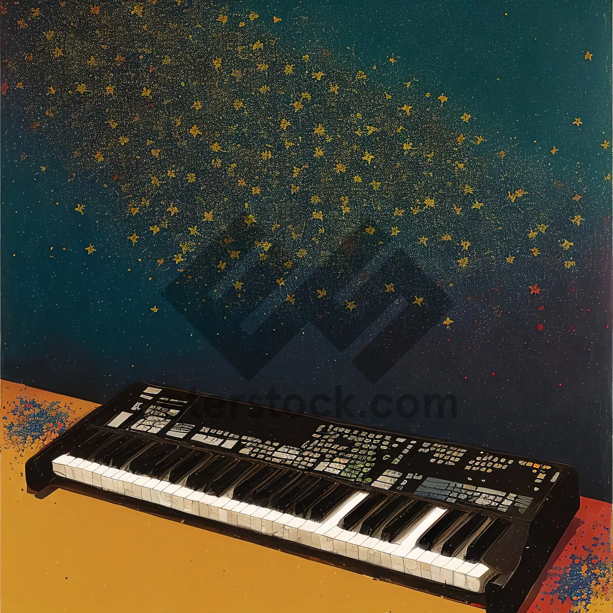 Picture of Black Keyboard: Harmonious Blend of Sound and Style