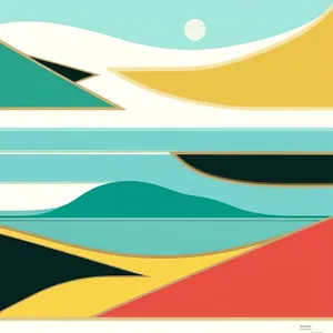 Modern Abstract Wave Art Design Wallpaper