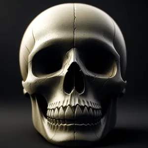 Fear-inducing Skull Mask for Halloween Costume