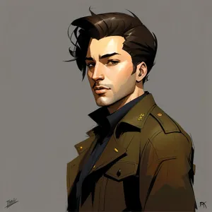 Professional Military Aviator in Trench Coat