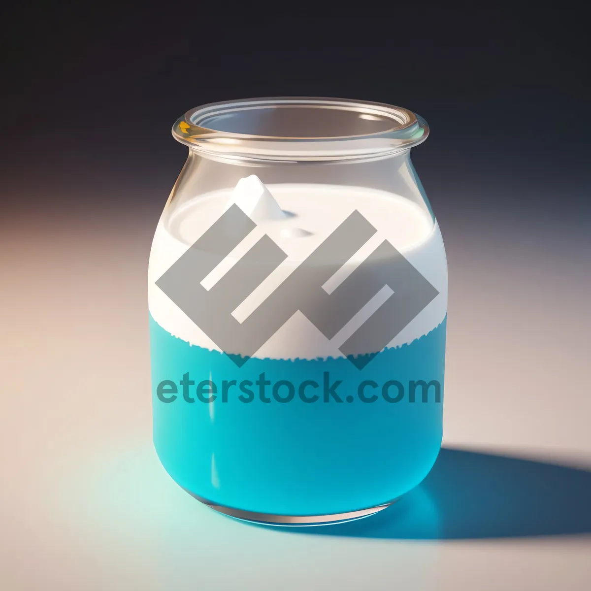 Picture of Glass Jar Milk Bottle - Healthy, Refreshing Beverage