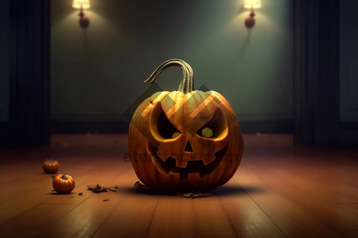 Picture of Spooky Halloween Jack-o'-lantern Pumpkin Decoration Lantern