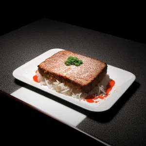 Fresh and Healthy Plate of Gourmet Lunch