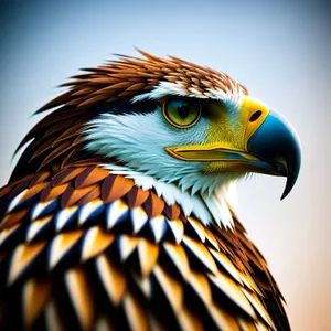Wild Eagle Hunter - Majestic Yellow Hawk