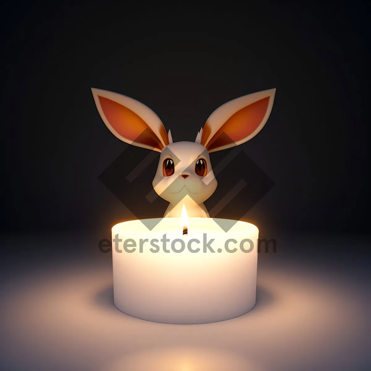 Picture of Fluffy Bunny Cartoon Icon