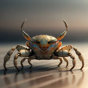 Creepy Crawlers: Black Arachnid on Rock