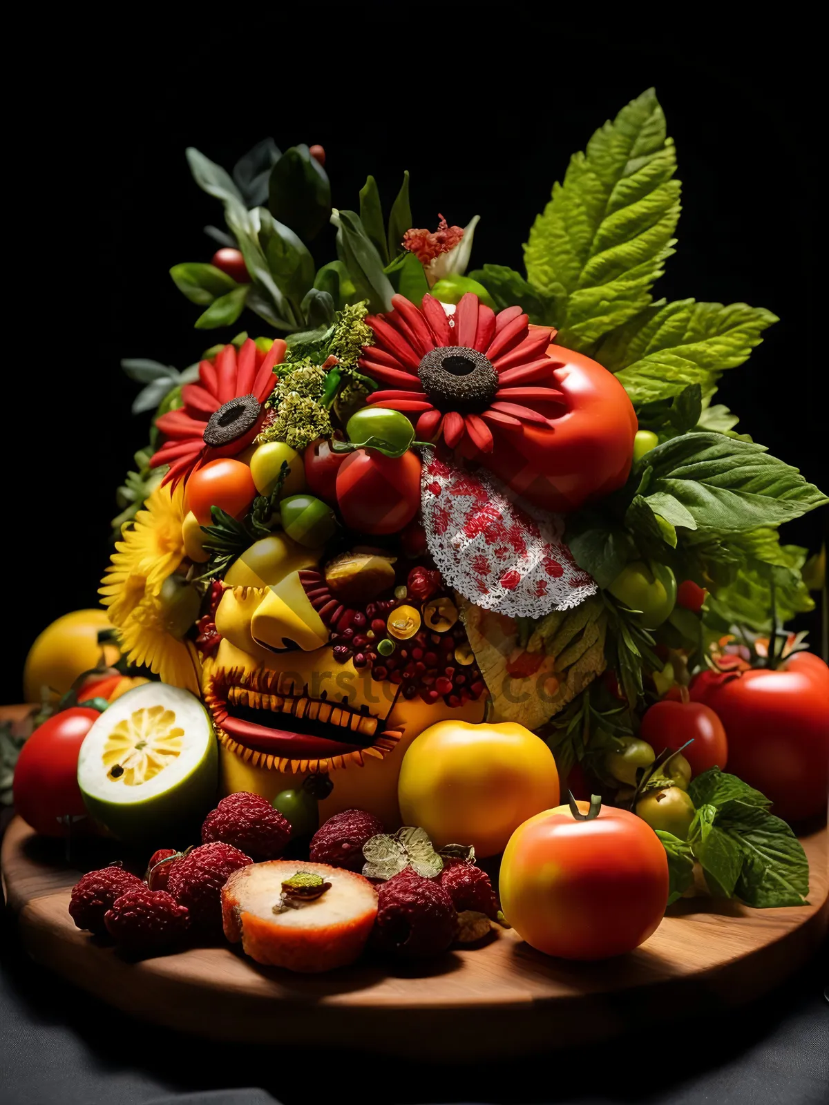 Picture of Fresh Vegetable Salad with Colorful Market Produce