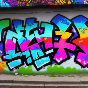 Artistic Graffiti Design: Creative Graphic Decoration