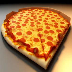 Gourmet Pizza Slice with Melty Mozzarella