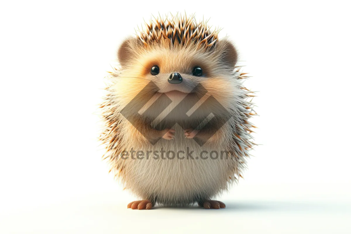 Picture of Adorable Snout Porcupine with Protective Quills