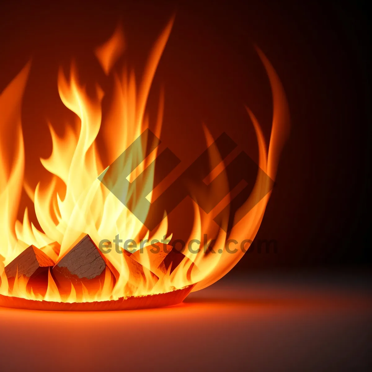 Picture of Blazing Orange Fire Icon