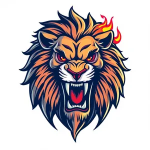 Vintage graphic design element with heraldic symbol