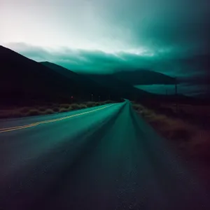 Sunset Drive through Scenic Rural Landscape