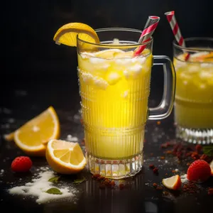 Refreshing Orange Citrus Fruit Beverage.