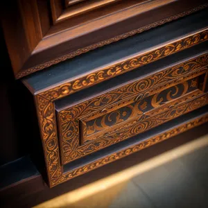 Elegant Antique Harpsichord in Ancient Chest