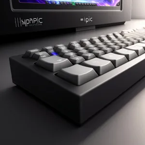 Modern Computer Keyboard with Keypad for Efficient Data Input