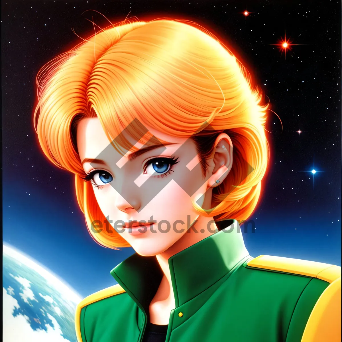Picture of Cartoon DJ: Fashionable Communicator with Cute Hair