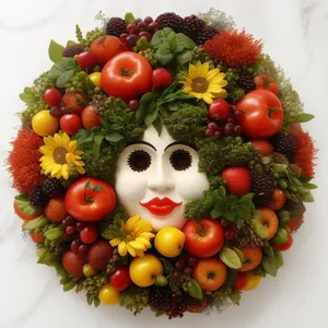 Fresh and Healthy Fruit and Vegetable Bouquet