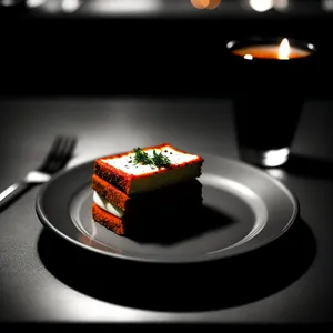 Hot Espresso on Wooden Table with Saucer and Mug