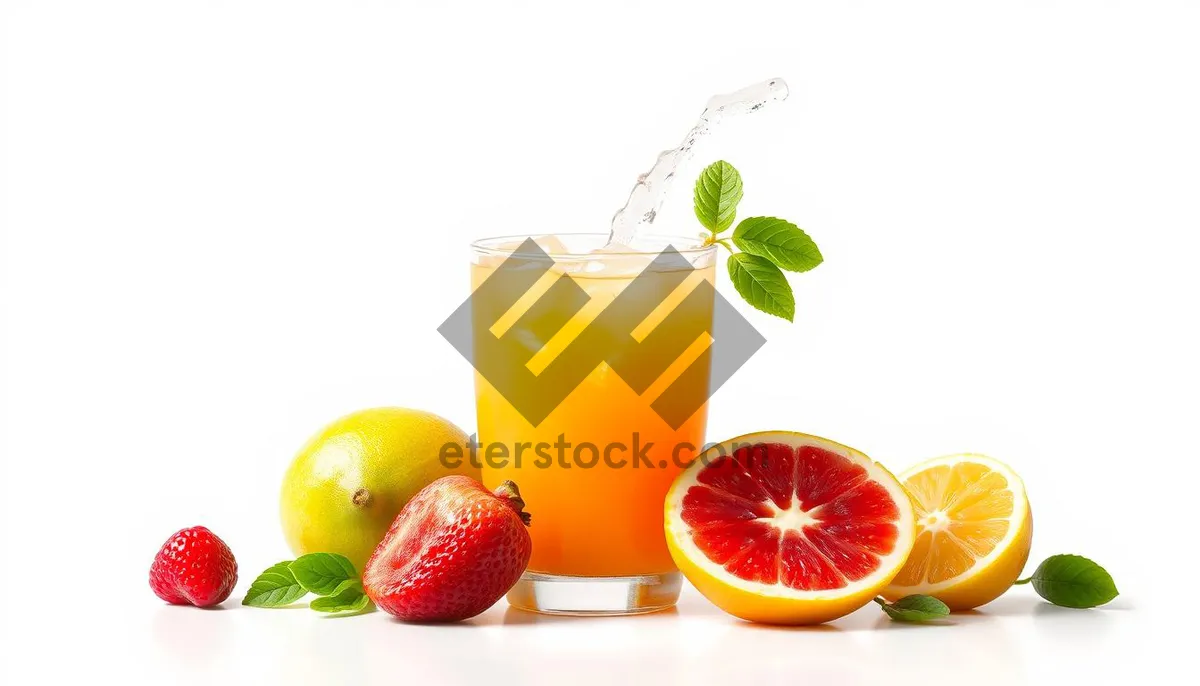 Picture of Delicious Orange Juice with Vitamin C and Freshness