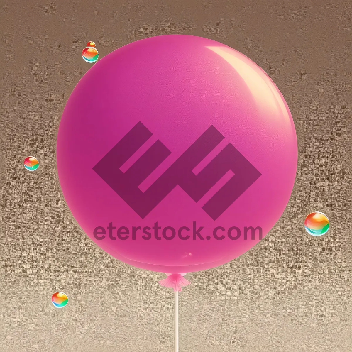 Picture of Colorful Celebration Balloons Fly in Joyful Confetti