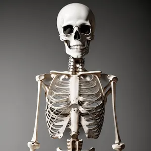 3D Medical Skeleton Pose Horror Scary Demon Skull