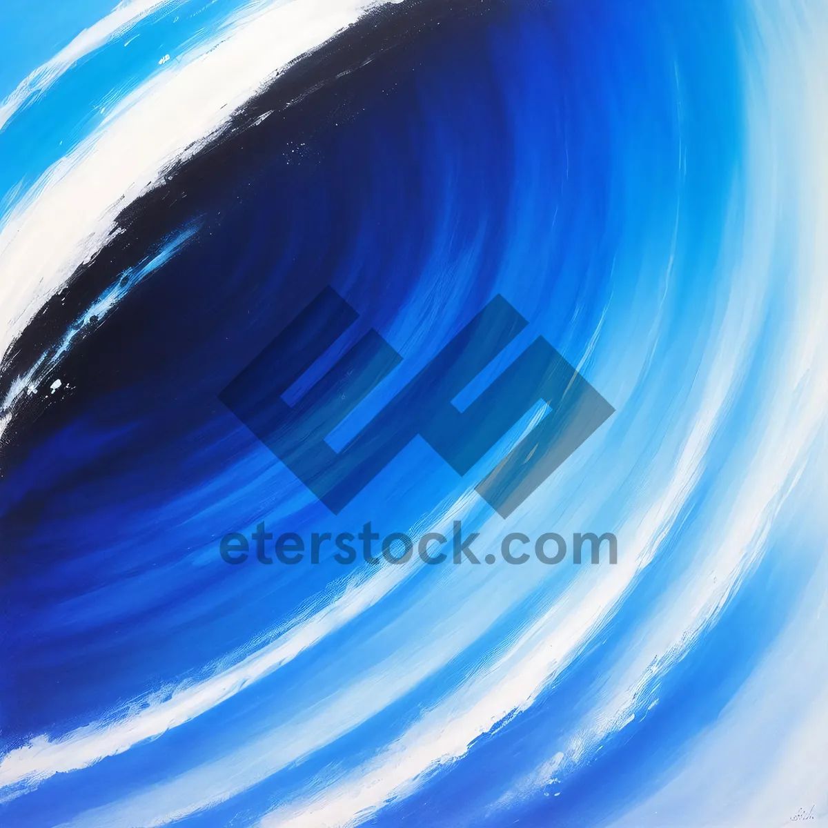 Picture of Abstract Flowing Curve: Dynamic Colorful Fractal Art