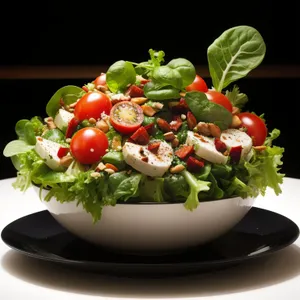 Healthy Vegetarian Salad with Fresh Ingredients