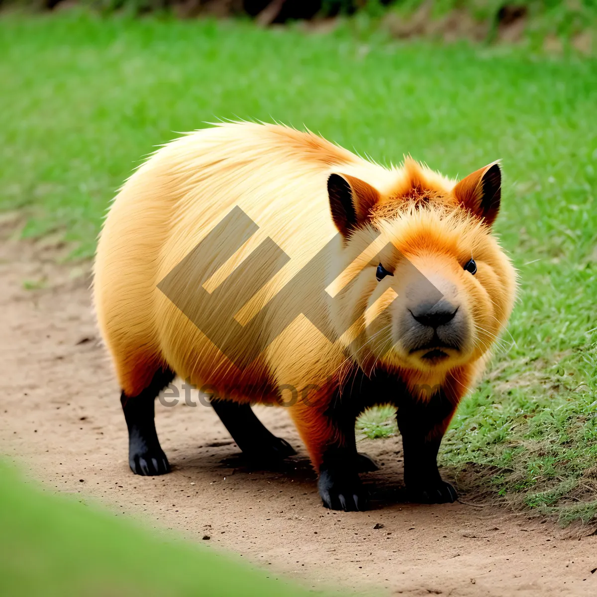 Picture of Farm Piggy Bank Grazing in Field