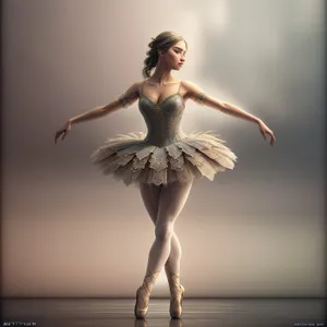 Elegant ballet dancer striking a graceful pose.