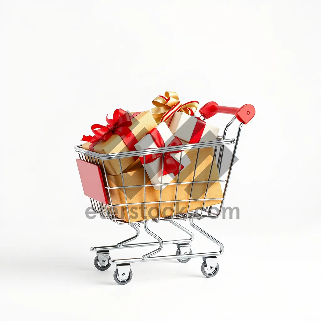 Picture of 3D Supermarket Shopping Customer Basket Sale Image