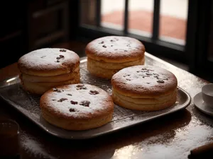 Delicious Chocolate Chip Muffin for Breakfast.