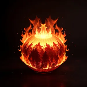 Fiery Blaze: Burning Passion in Flames
