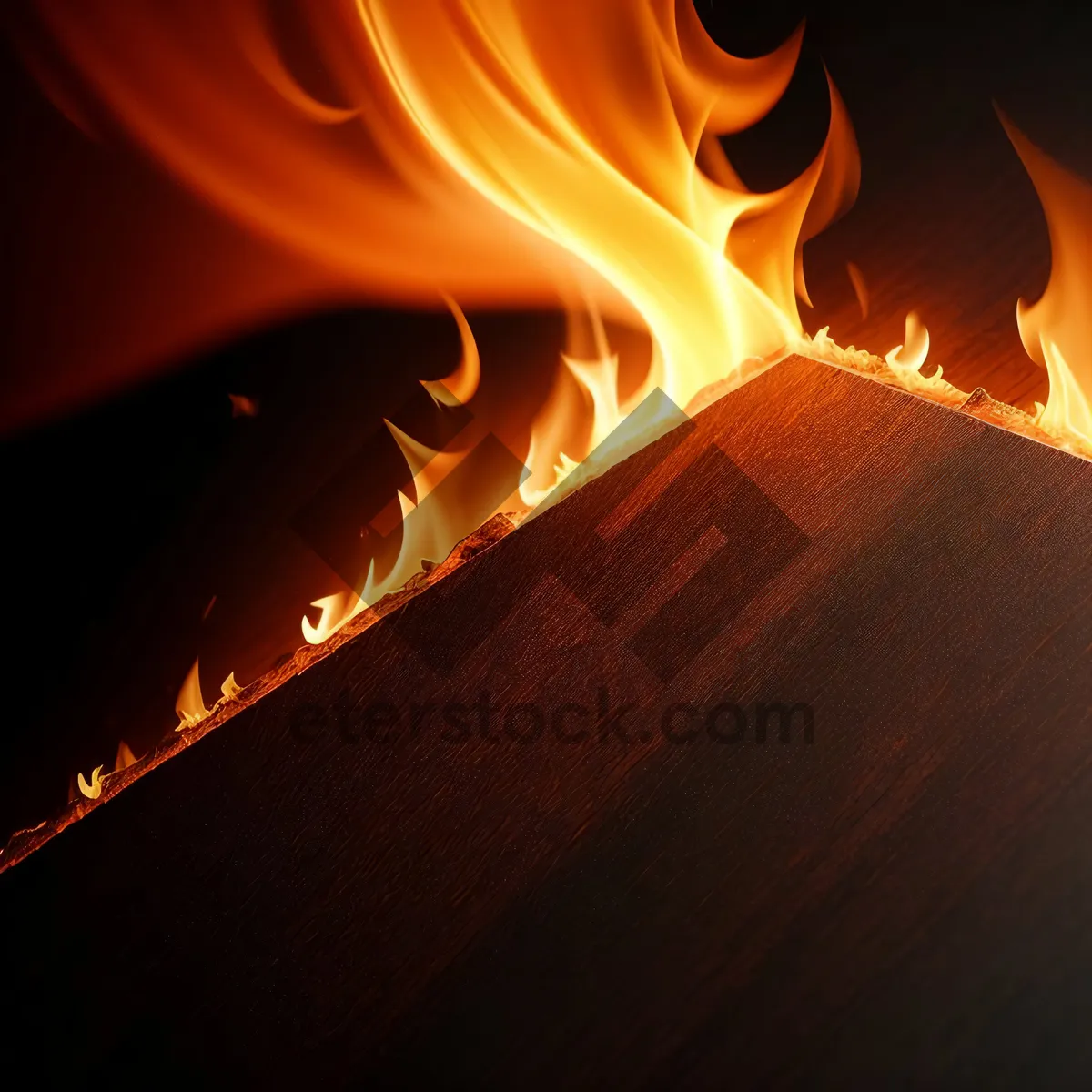 Picture of Fiery Blaze in Dark: A Bold Inferno Wallpaper