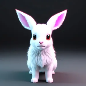 Fluffy Bunny with Adorable Ears