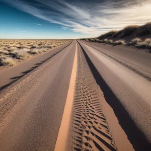 Dune Highway: Majestic Landscape in a Desert Journey