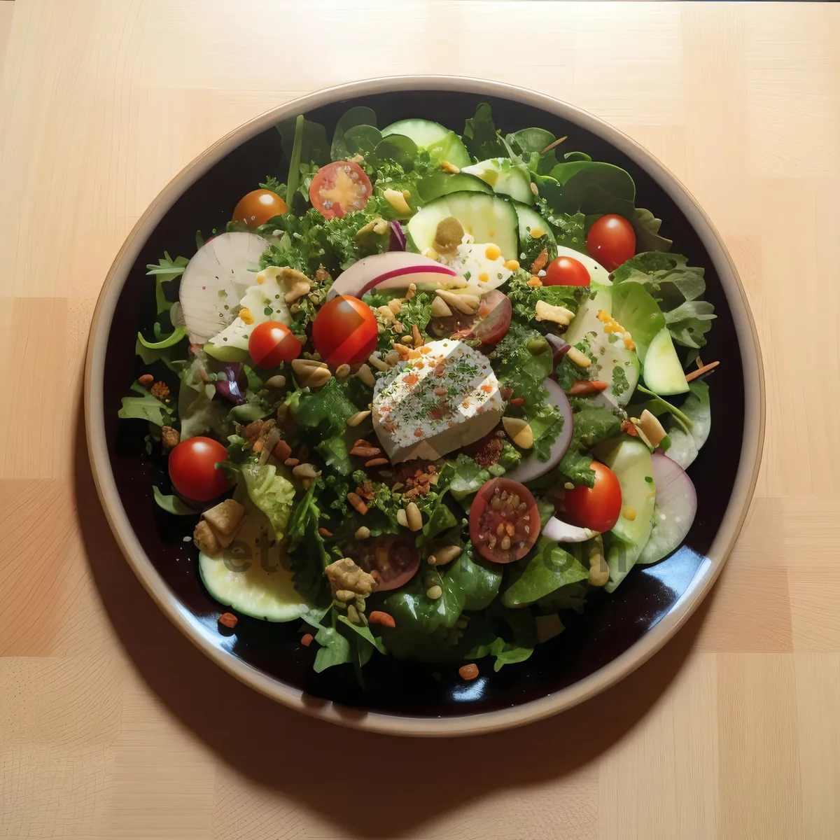 Picture of Fresh and Healthy Gourmet Vegetable Salad Supreme