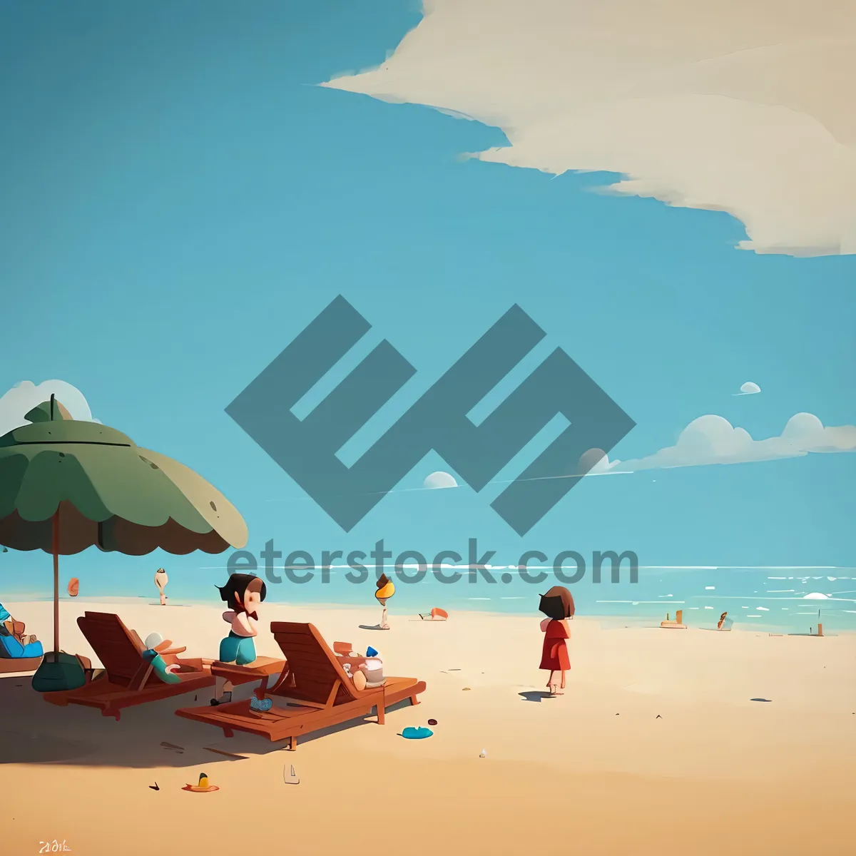 Picture of Sun-kissed Beach Paradise - Idyllic Tropical Getaway