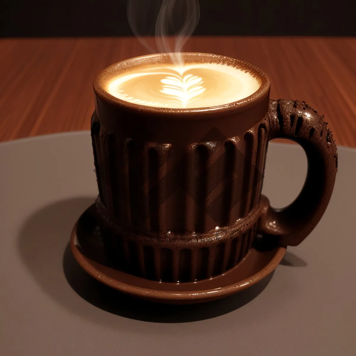 Picture of Brewed Morning Bliss: Coffee Mug on Saucer