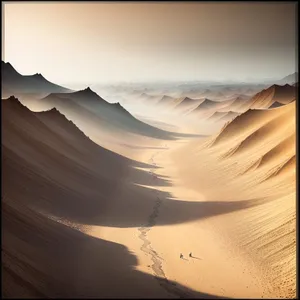 Dune Sunset: Majestic Sand Hill in Desert Landscape